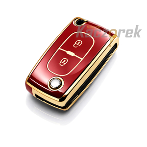 Etui TPU 173 - Citroen / Peugeot - czerwone